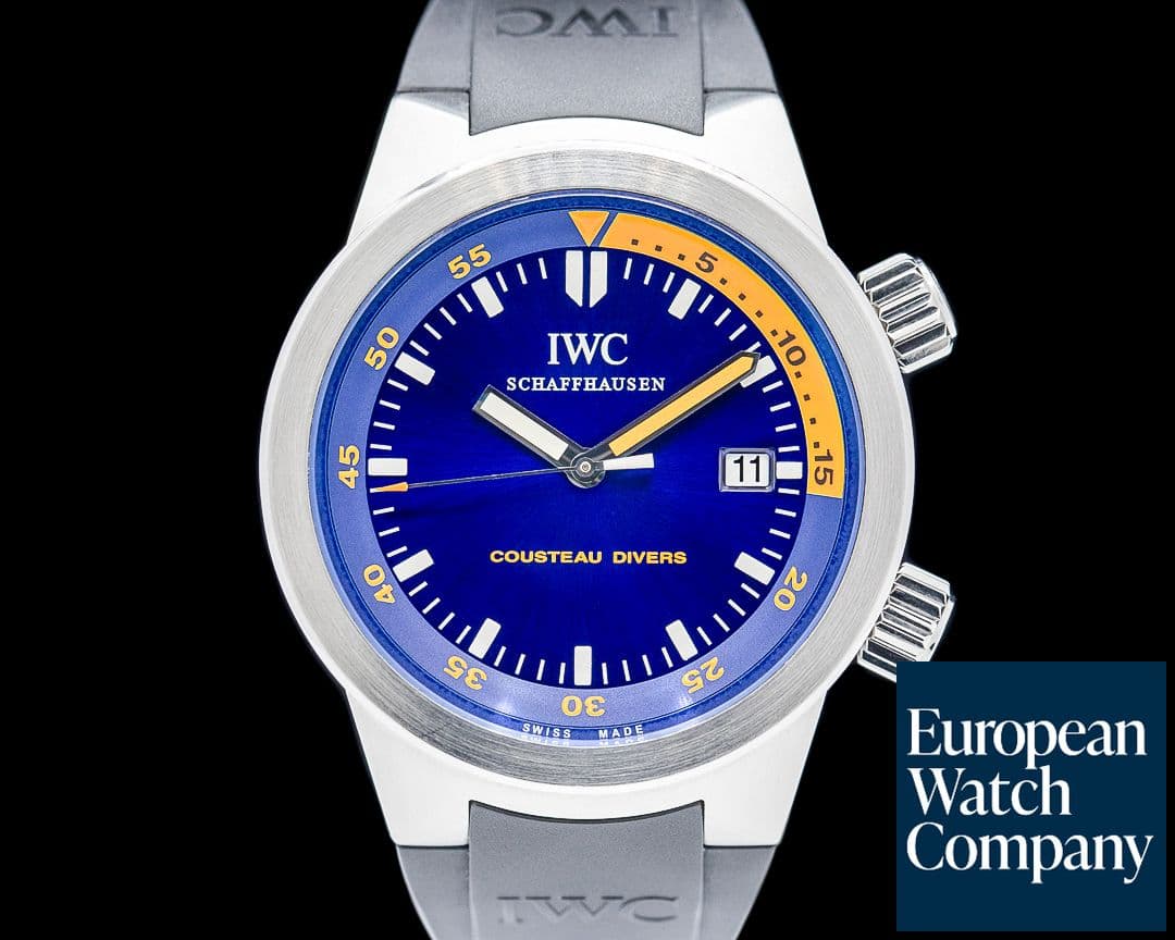 Image of IWC IW354806 Aquatimer Cousteau Diver SS Blue Dial
