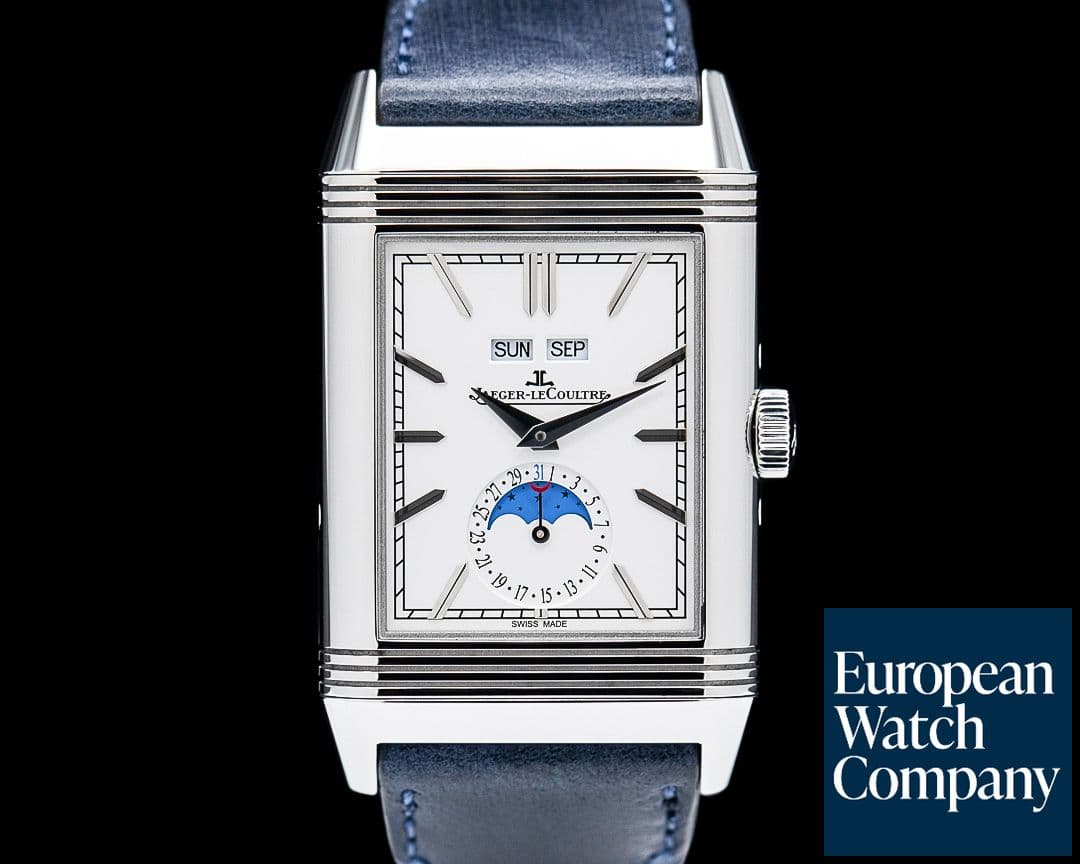 Image of Jaeger LeCoultre Q3918420 Reverso Tribute Duoface Calendar SS Silver Dial