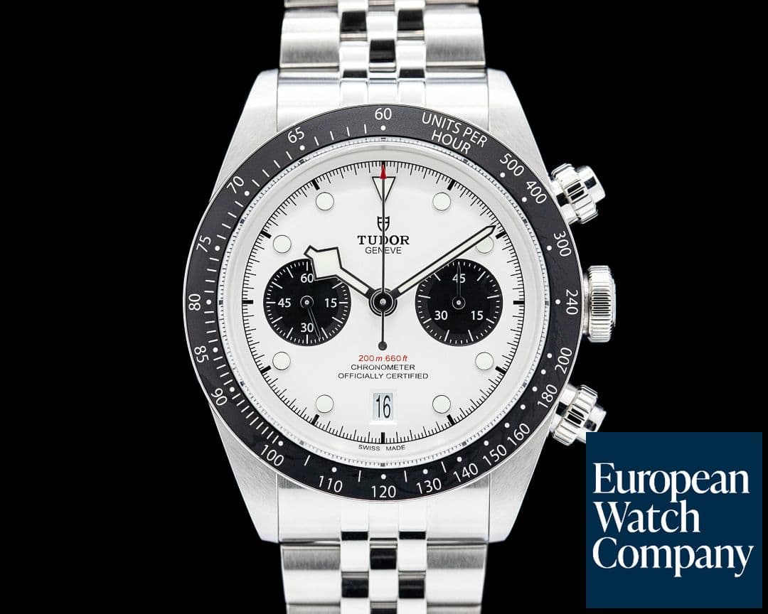 Image of Tudor 79360N Black Bay Chrono SS White Dial 2025