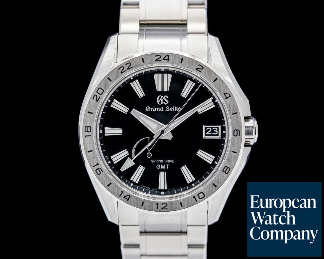 Image of Grand Seiko SBGE283G Spring Drive GMT High-Intensity Titanium Black Dial