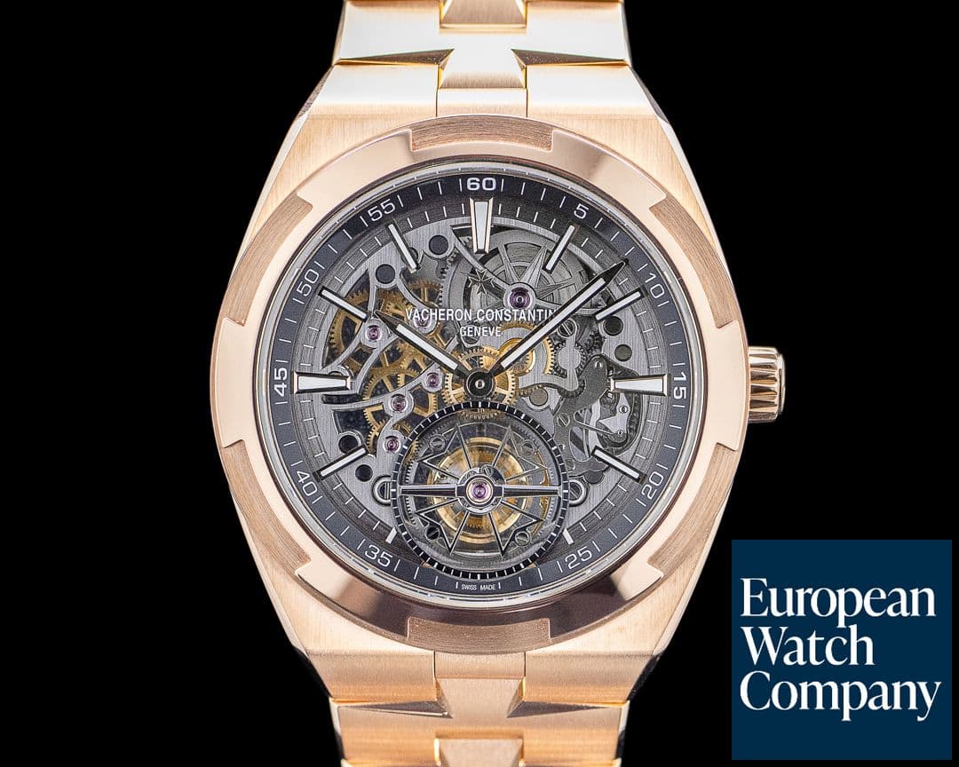 Image of Vacheron Constantin 6000V/210R-B934 Overseas Tourbillon 18K Pink Gold Skeleton Dial 2024