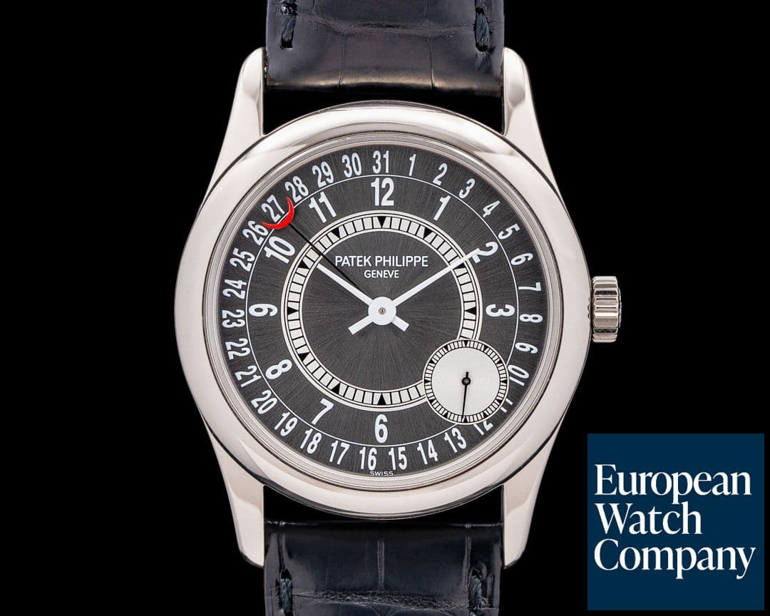 Image of Patek Philippe 6000G Calatrava 18K White Gold Gray Dial