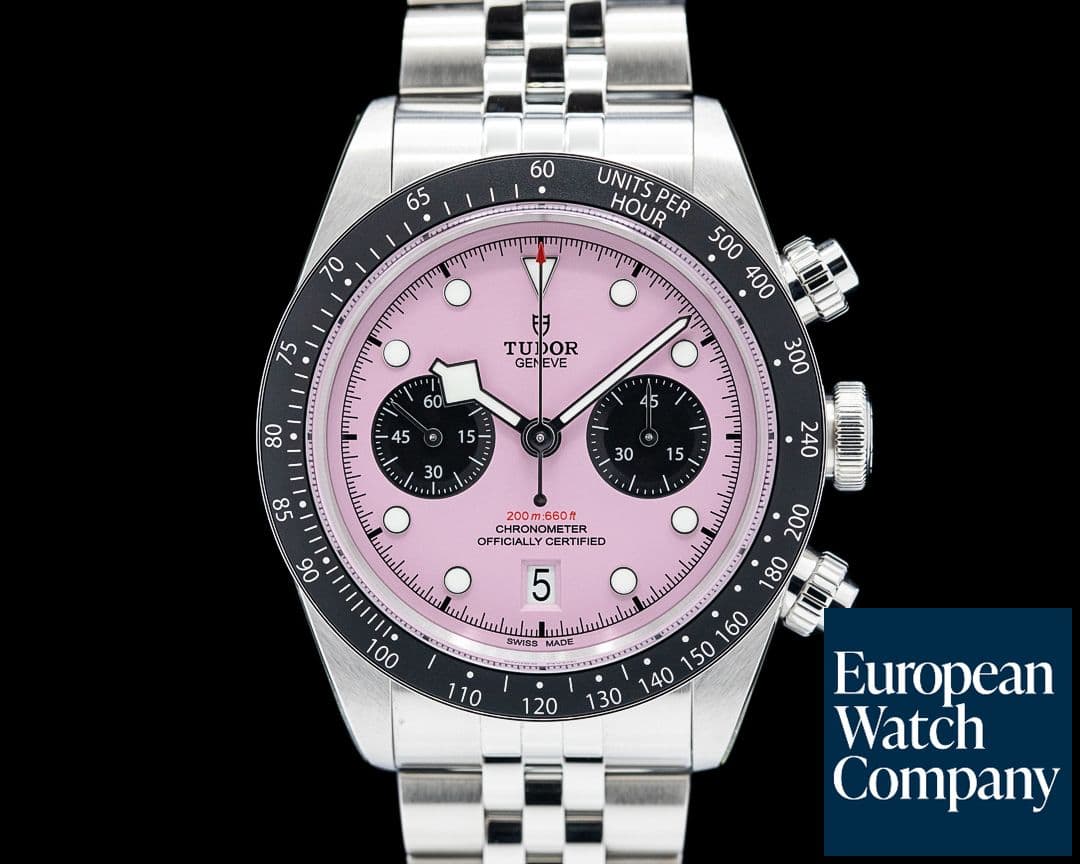 Image of Tudor 79360N Black Bay Chrono SS Pink Dial 2024 UNWORN