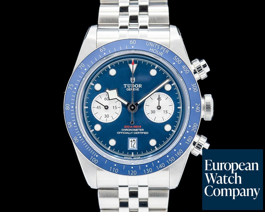 Image of Tudor 79360B Black Bay Chrono Boutique Edition SS Blue Dial 2024 UNWORN