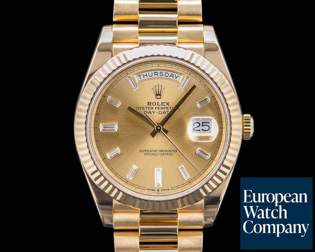 Image of Rolex 228238 Day-Date 40 18K Yellow Gold Champagne Dial
