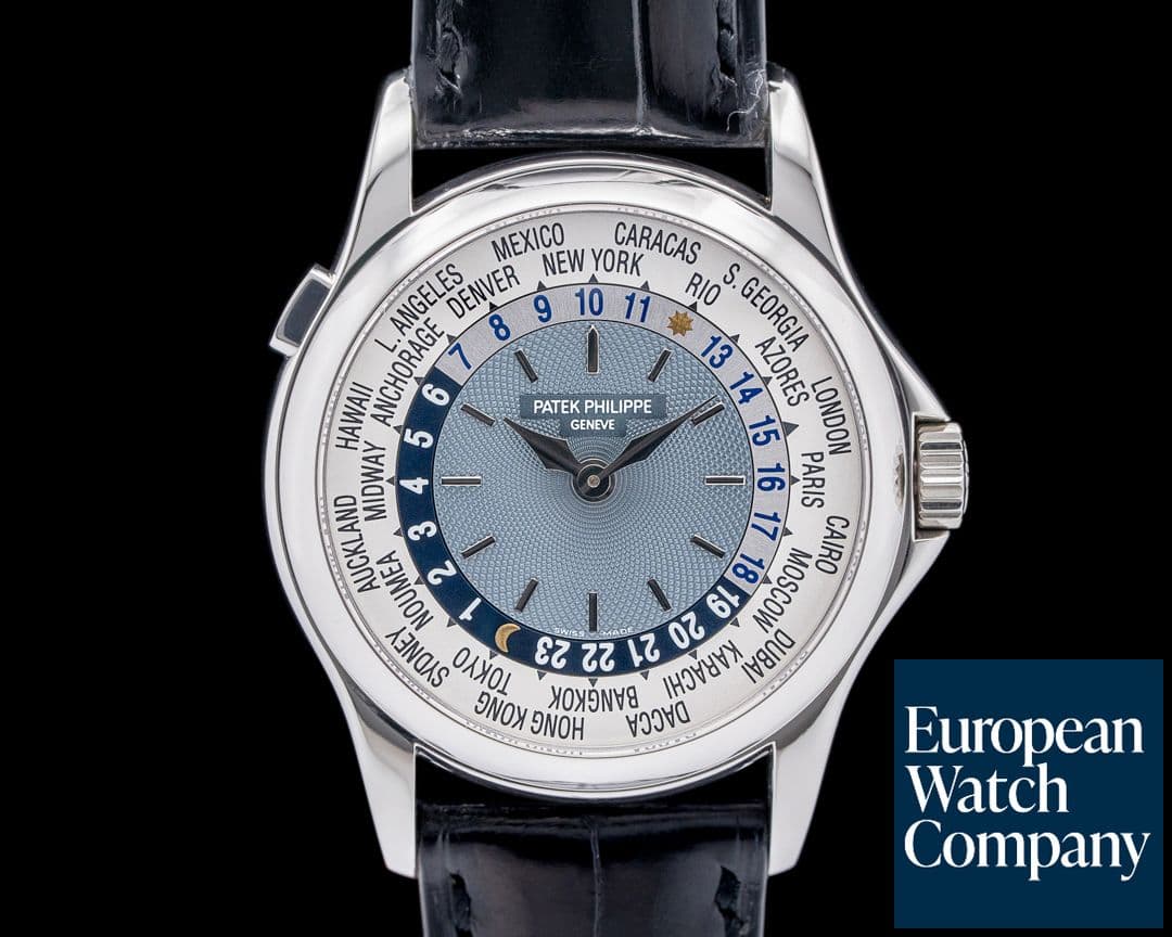 Image of Patek Philippe 5110P World Time Platinum Blue Dial UNWORN
