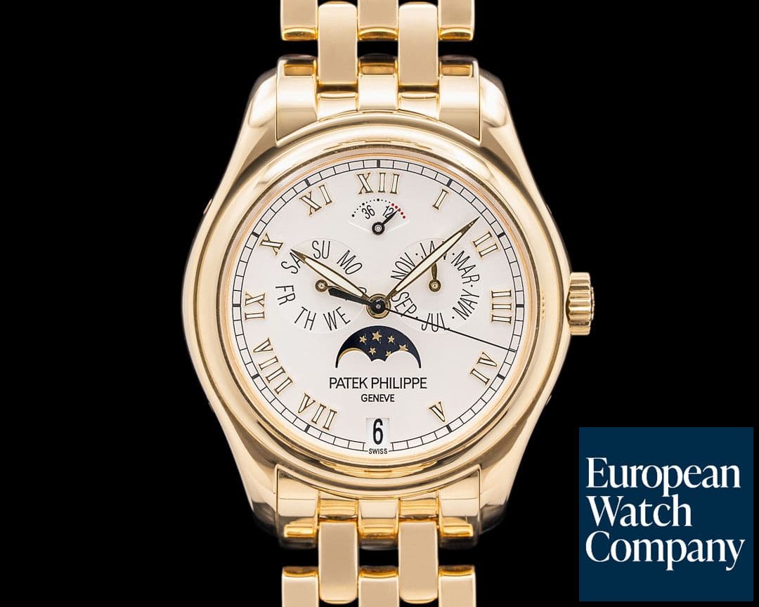 Image of Patek Philippe 5036/1J Annual Calendar 18K Yellow Gold Silver Roman Dial