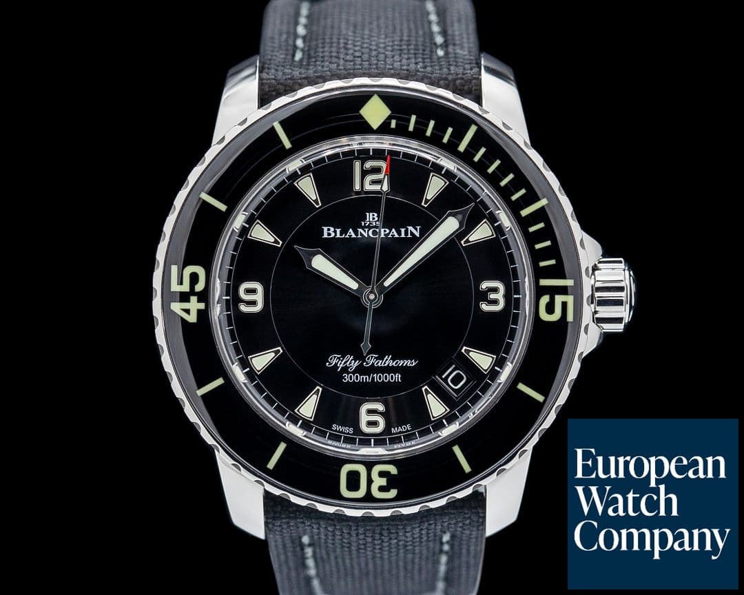 Image of Blancpain 5015 Fifty Fathoms Automatique SS Black Dial
