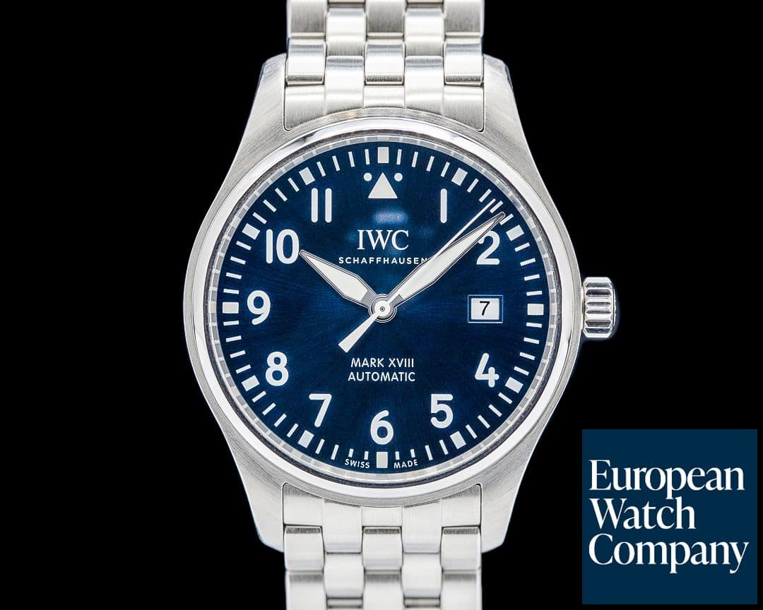 Image of IWC IW327004 Pilot Mark XVIII Le Petit Prince SS Blue Dial