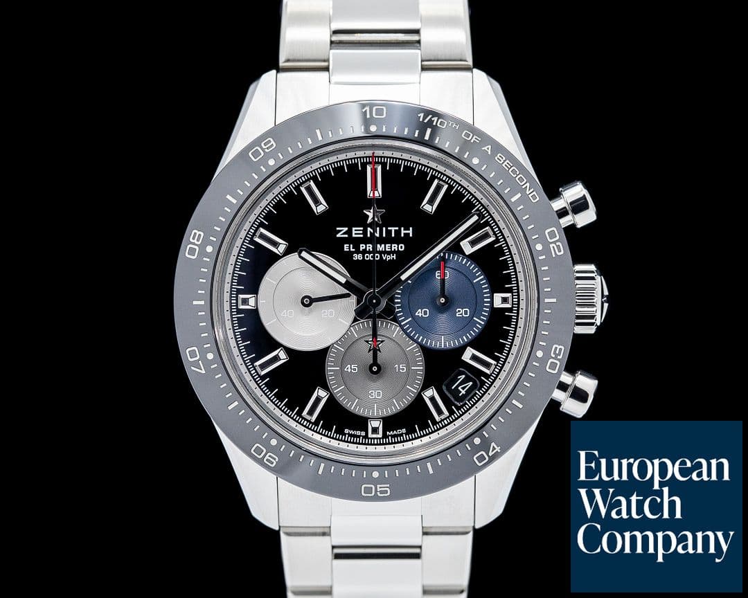 Image of Zenith El Primero Chronomaster Sport SS Black Dial