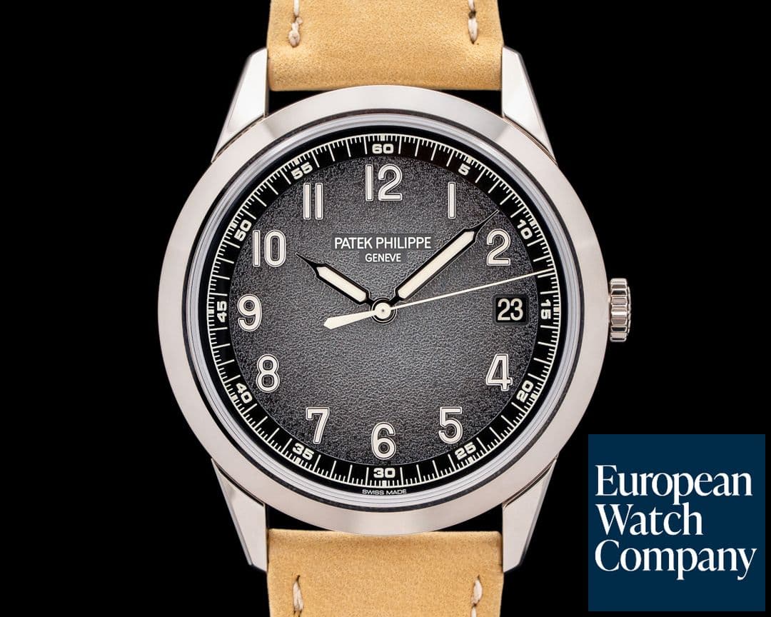Image of Patek Philippe 5226G Calatrava 18K White Gold Charcoal Textured Dial