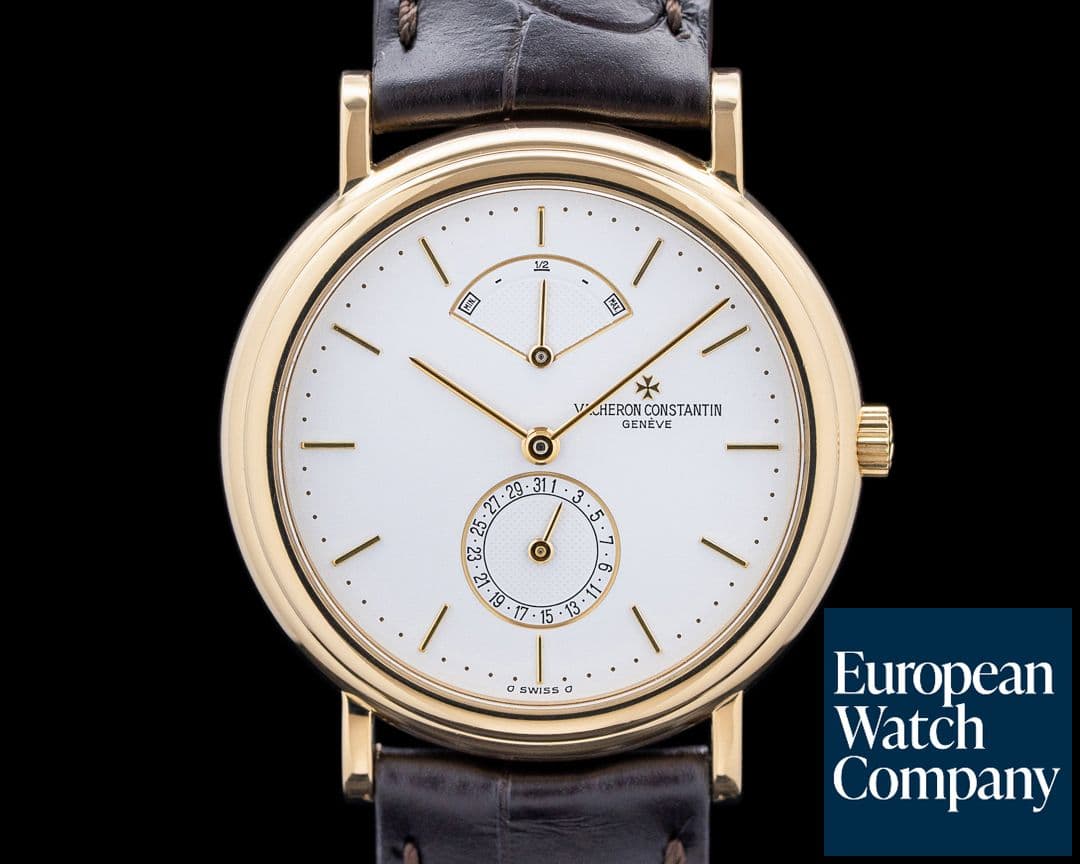 Image of Vacheron Constantin 48101 Historiques Power Reserve 18K Yellow Gold White Dial