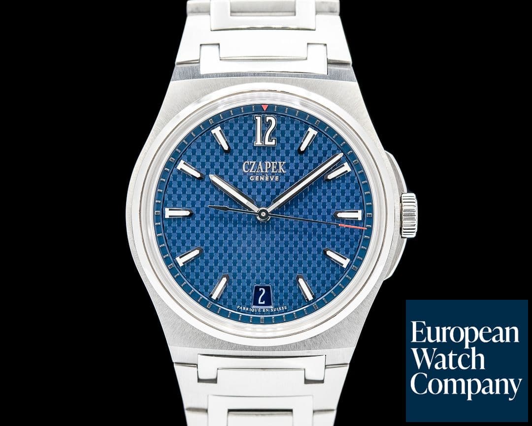 Image of Czapek & Cie Passage de Drake Antarctique SS Deep Blue Dial