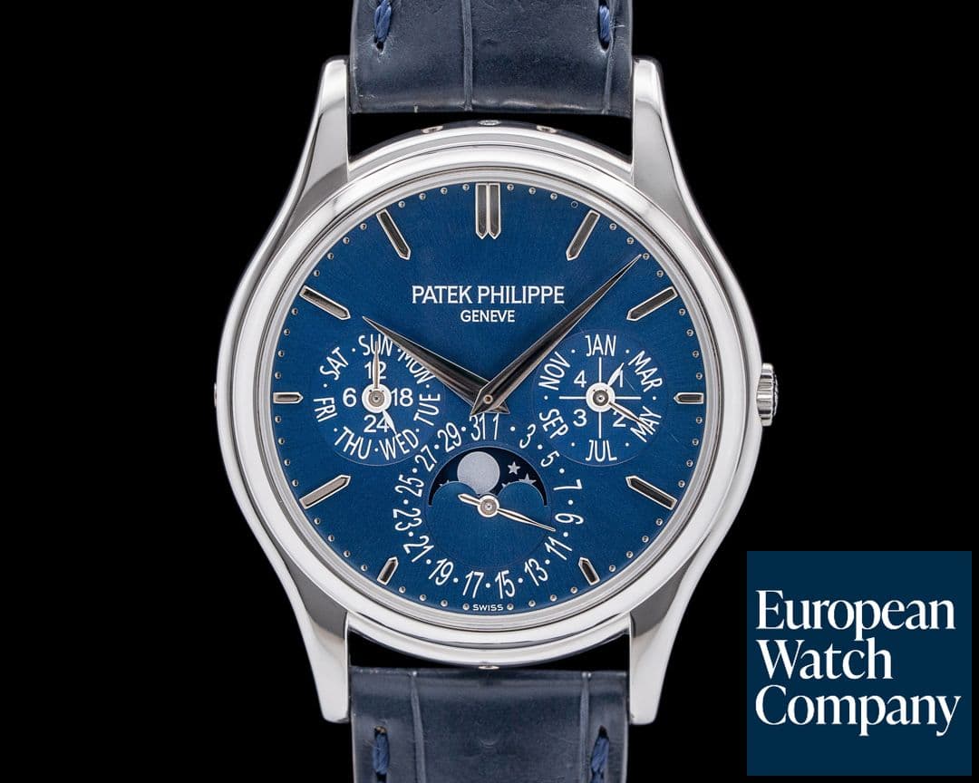 Image of Patek Philippe 5140P Perpetual Calendar Platinum Blue Dial