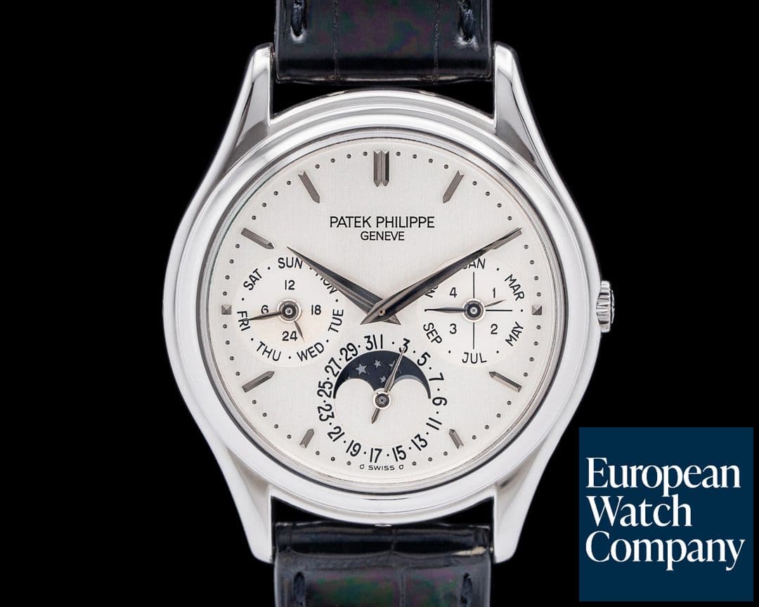 Image of Patek Philippe 3940P Perpetual Calendar Platinum Silver Dial