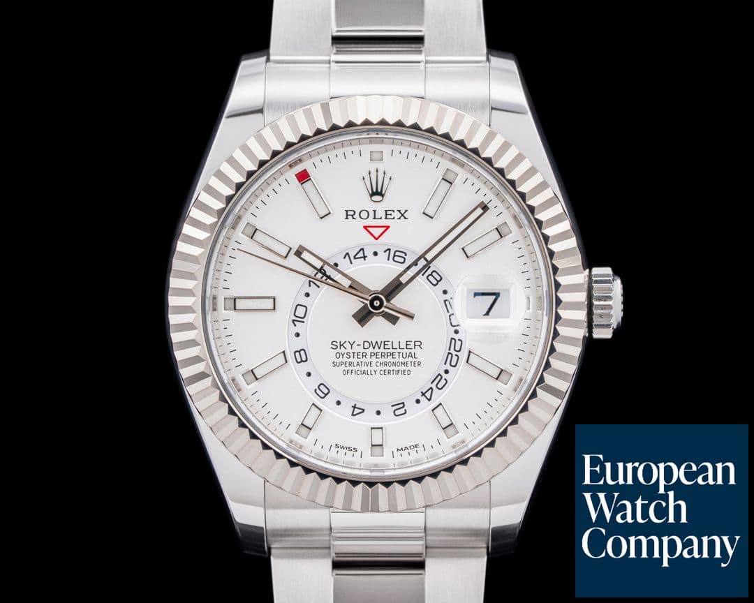Image of Rolex 326934 Sky Dweller SS White Dial