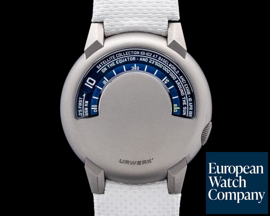 Image of URWERK UR-102 Reloaded Titanium Blue Dial LIMITED