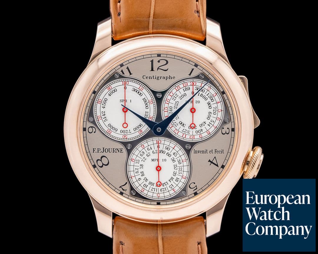 Image of F. P. Journe Centigraphe Souverain CT 18K Rose Gold Guilloche Dial