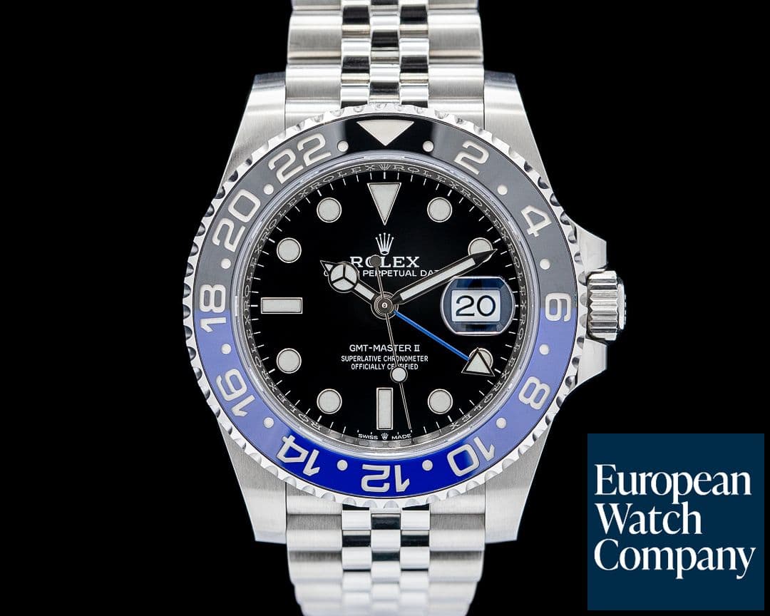 Image of Rolex 126710BLNR GMT Master II "Batgirl" Jubilee SS Black Dial