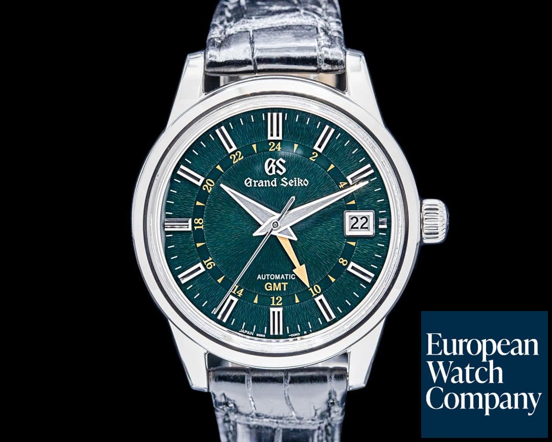Image of Grand Seiko SBGM241G Elegance GMT SS Green Dial
