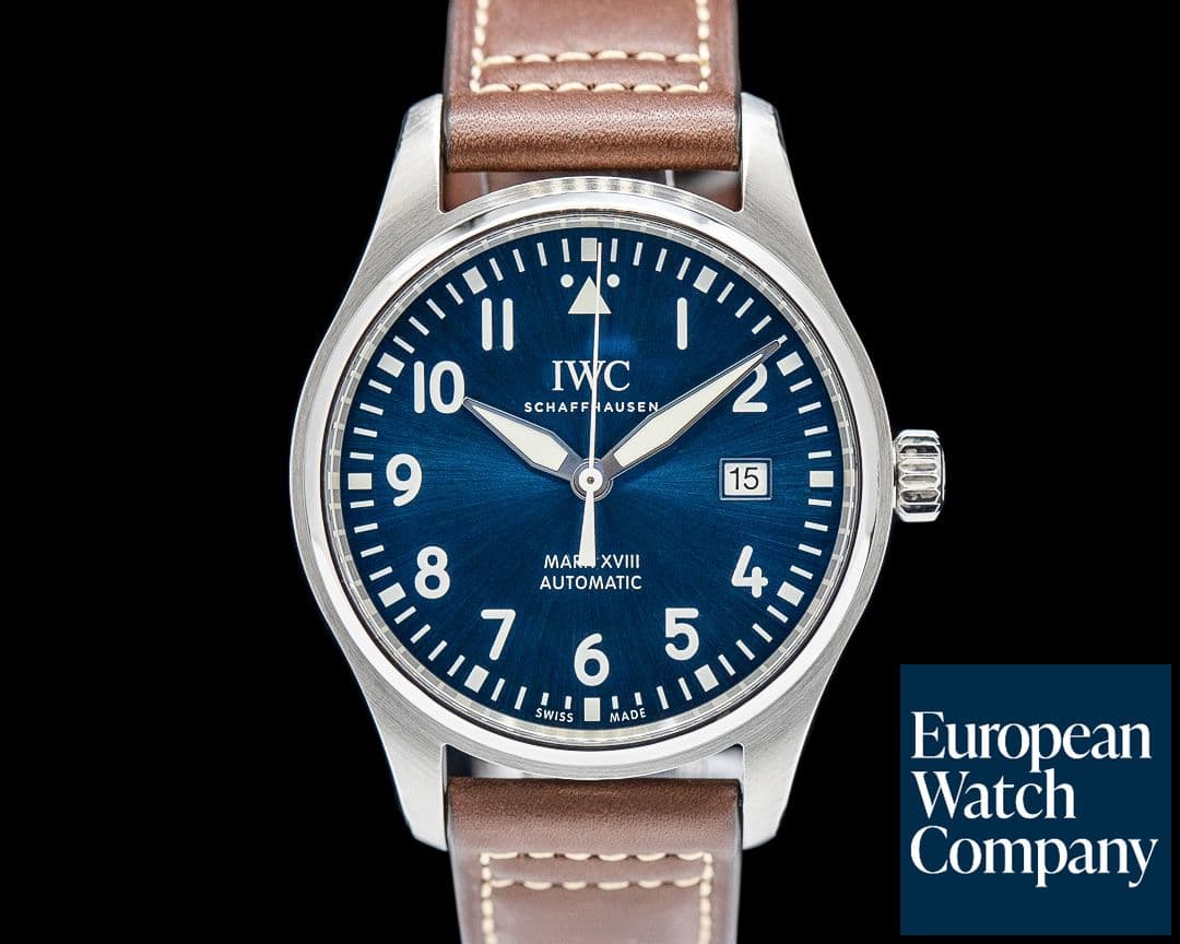 Image of IWC IW327010 Pilot's Watch Mark XVIII Le Petit Prince SS Blue Dial