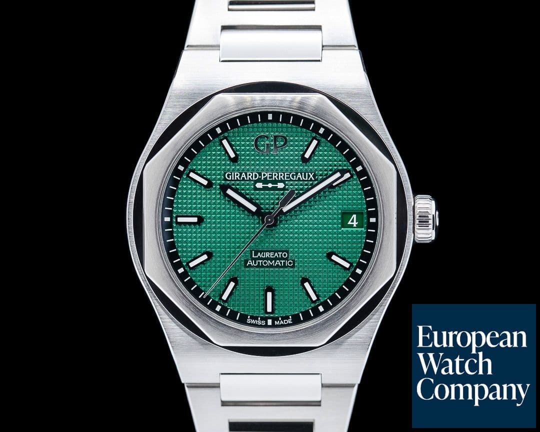Image of Girard Perregaux 81010 Laureato SS Green Dial