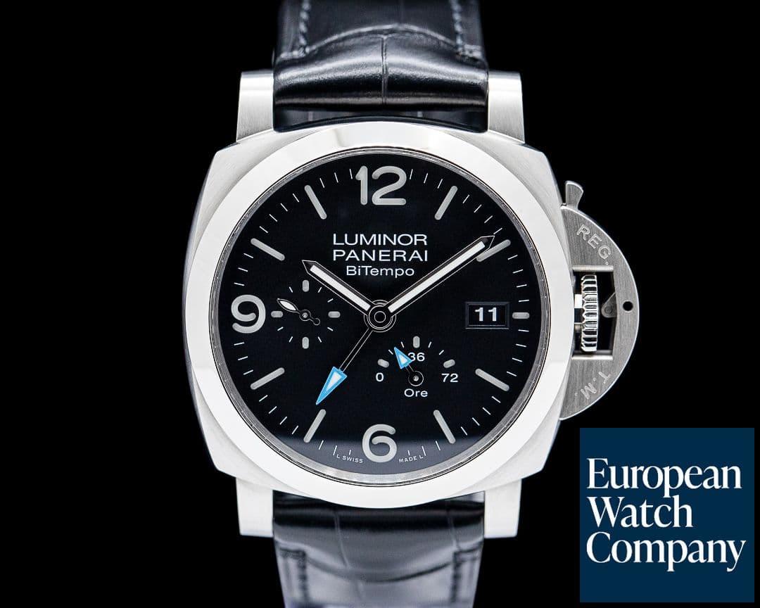 Image of Panerai PAM01360 Luminor BiTempo 44MM SS Black Dial 2024