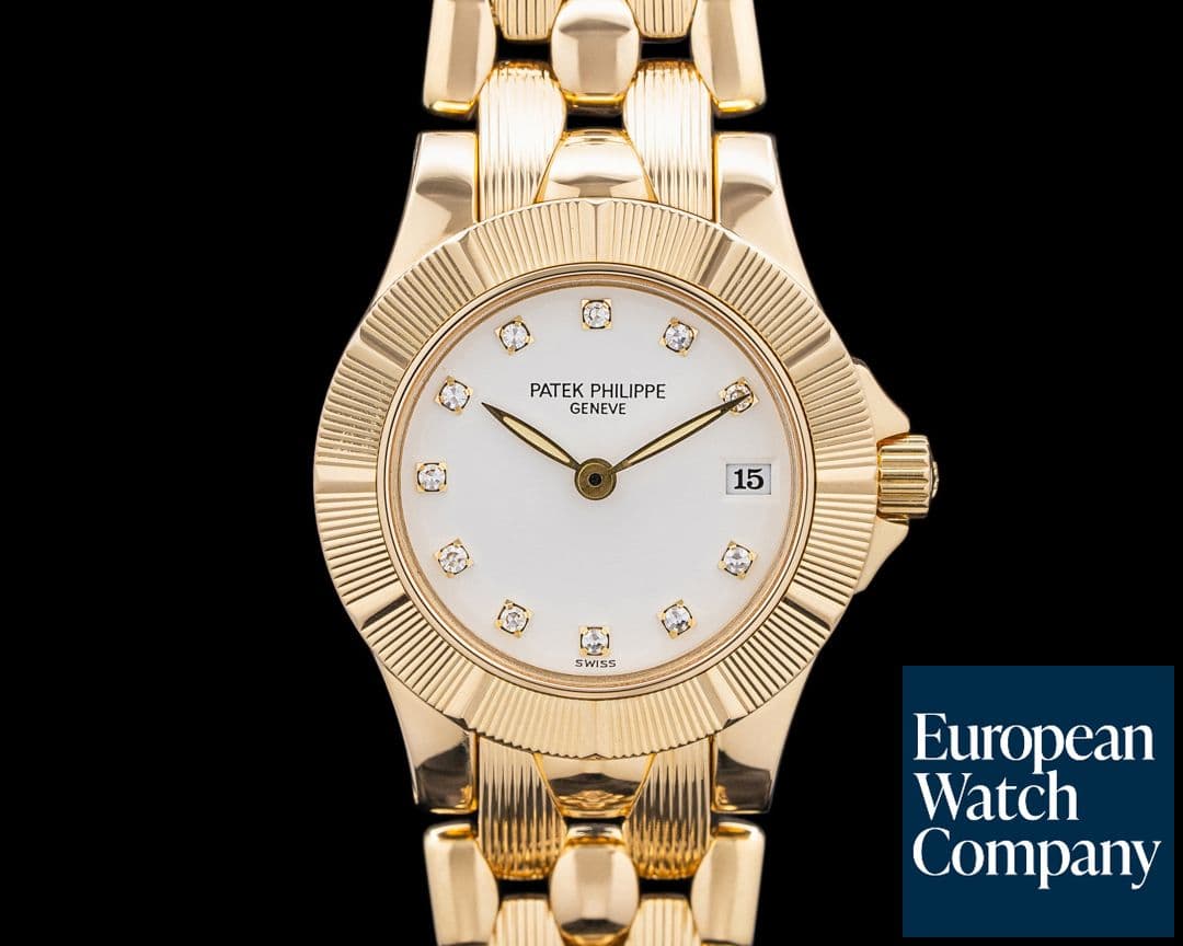 Image of Patek Philippe 4881/1J Neptune 18K Yellow Gold Ivory Dial
