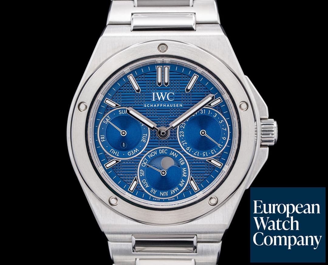 Image of IWC IW344903 Ingenieur Perpetual Calendar SS Blue Dial