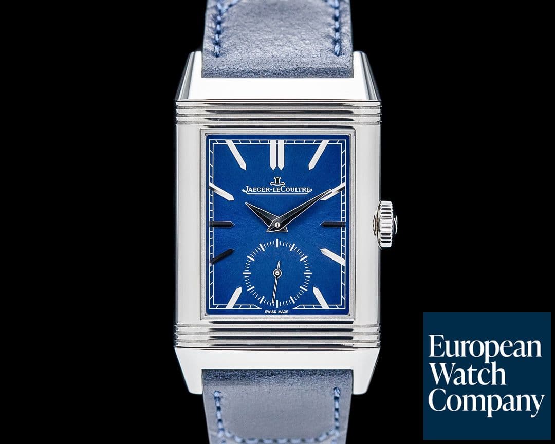 Image of Jaeger LeCoultre Q3978480 Reverso Tribute Monoface SS Blue Dial
