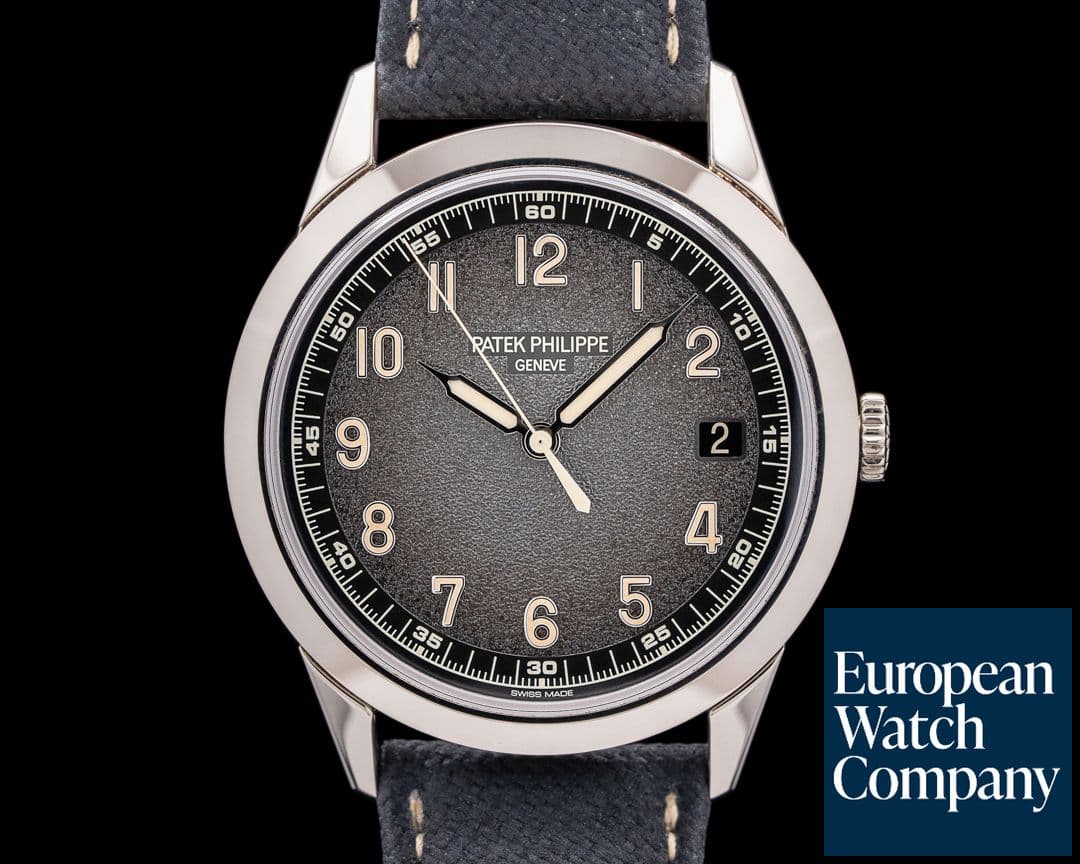 Image of Patek Philippe 5226G-001 Calatrava 18K White Gold Charcoal Textured Dial