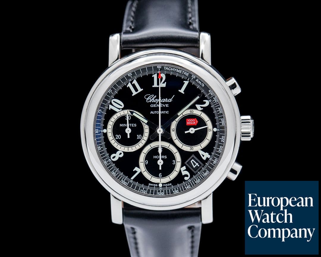 Image of Chopard 168331 Mille Miglia Chronograph SS Black Dial