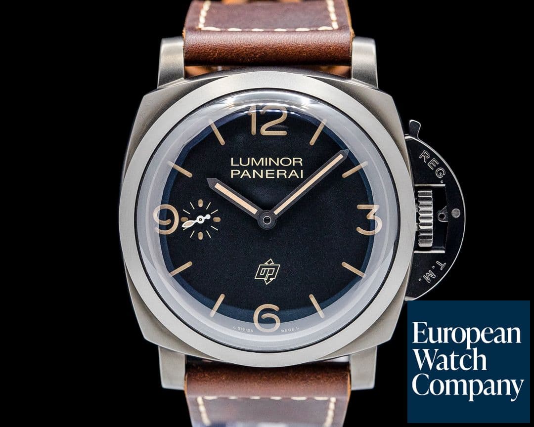 Image of Panerai PAM00617 Luminor 1950 3 Days Titanio DLC Black Dial LIMITED