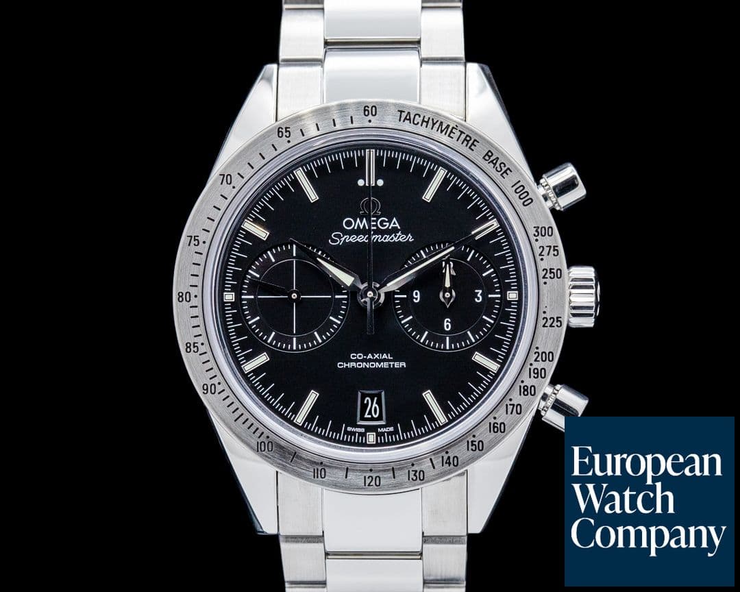Image of Omega Speedmaster '57 Co-Axial Chronograph Stainless Steel Black Dial