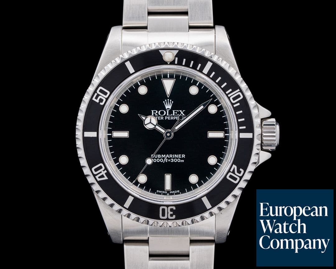 Image of Rolex 14060M Submariner No-Date SS Black Dial 2002 FULL SET
