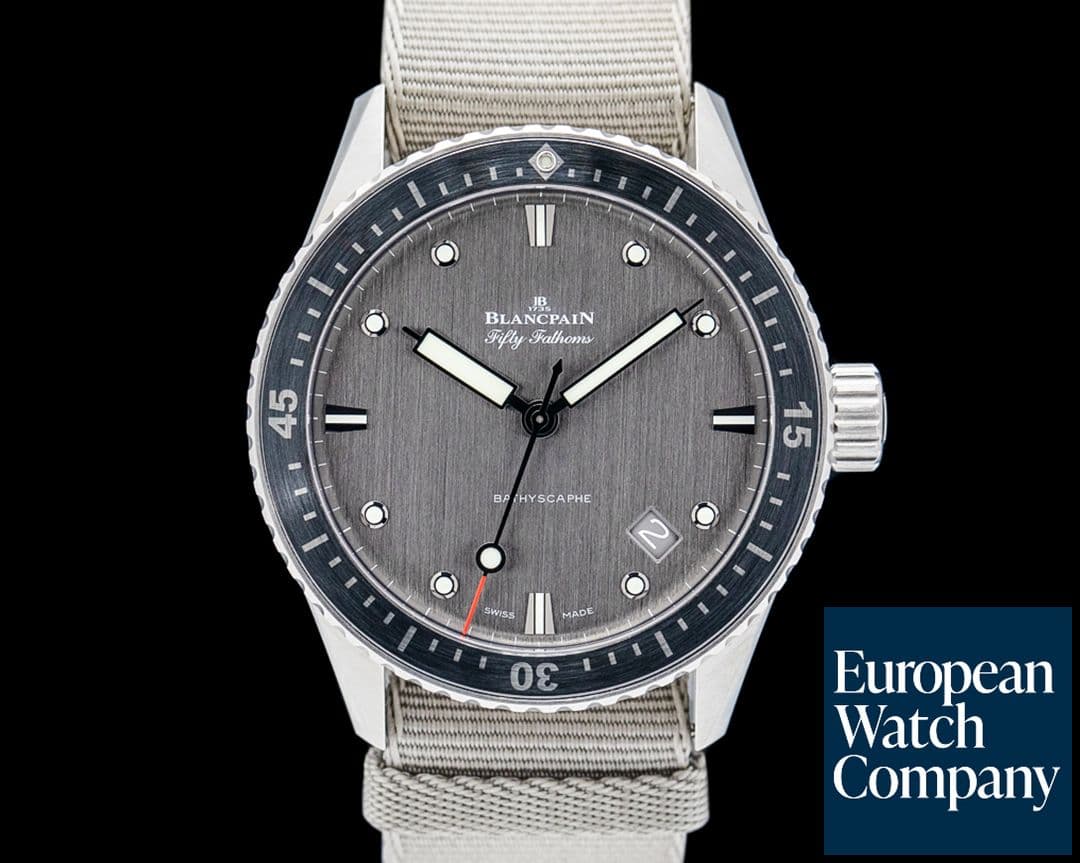 Image of Blancpain Fifty Fathoms Bathyscaphe Titanium Gray Dial