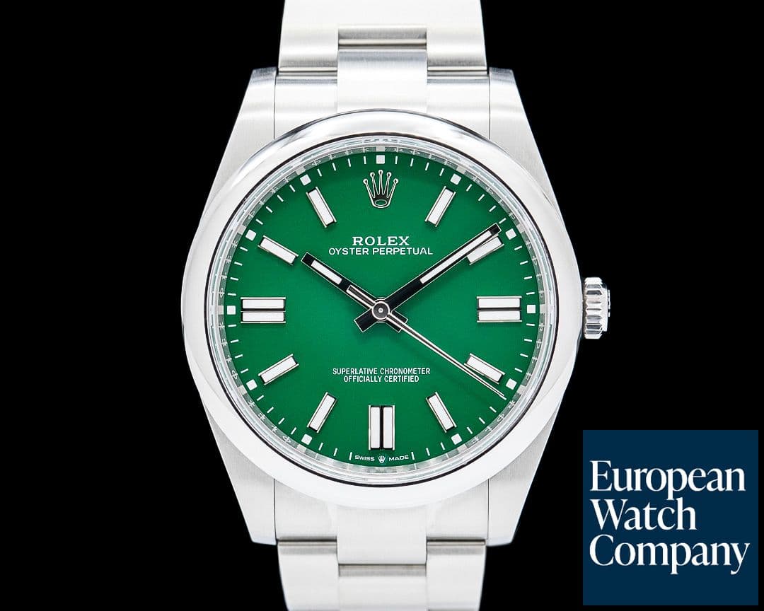 Image of Rolex 124300 Oyster Perpetual 41 SS Green Dial 2025