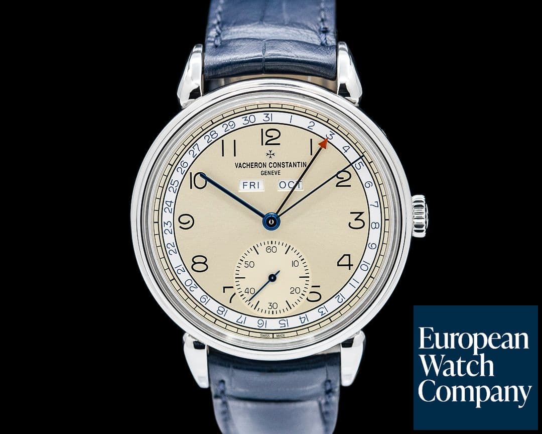 Image of Vacheron Constantin 3110V Les Historiques Triple Calendar 1942 SS Champagne Dial