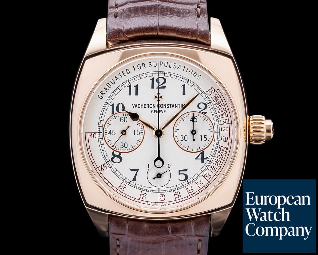 Image of Vacheron Constantin 5300S Harmony Chronograph 18K Rose Gold Silver Dial