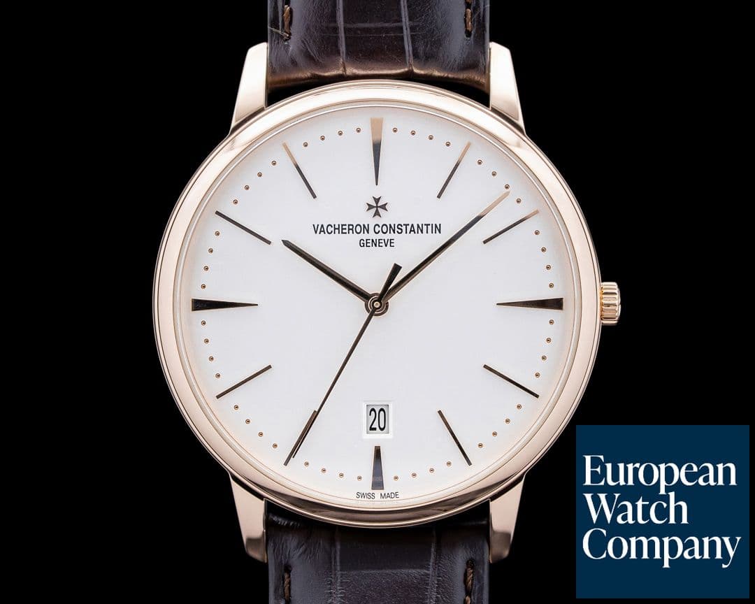 Image of Vacheron Constantin 85180 Patrimony Self-Winding 18K Rose Gold Silver Dial