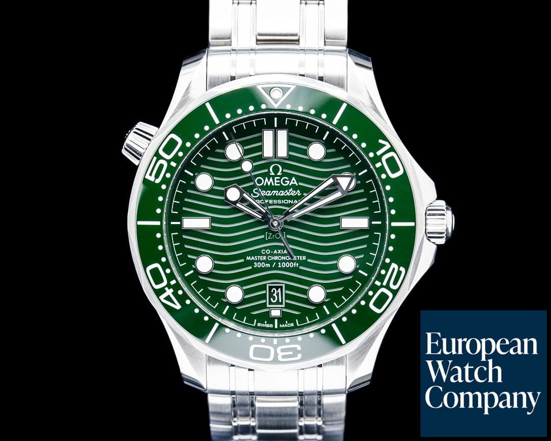 Image of Omega Seamaster Diver 300M SS Green Ceramic Dial