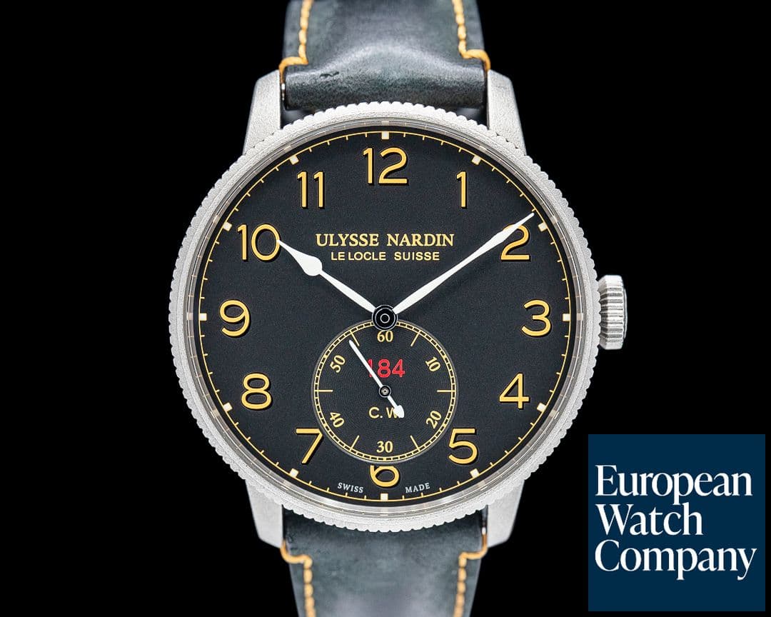 Image of Ulysse Nardin 1183-320/62 Marine Torpilleur Military SS Black Dial
