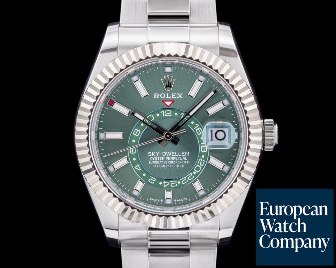 Image of Rolex 336934 Sky-Dweller SS Green Dial