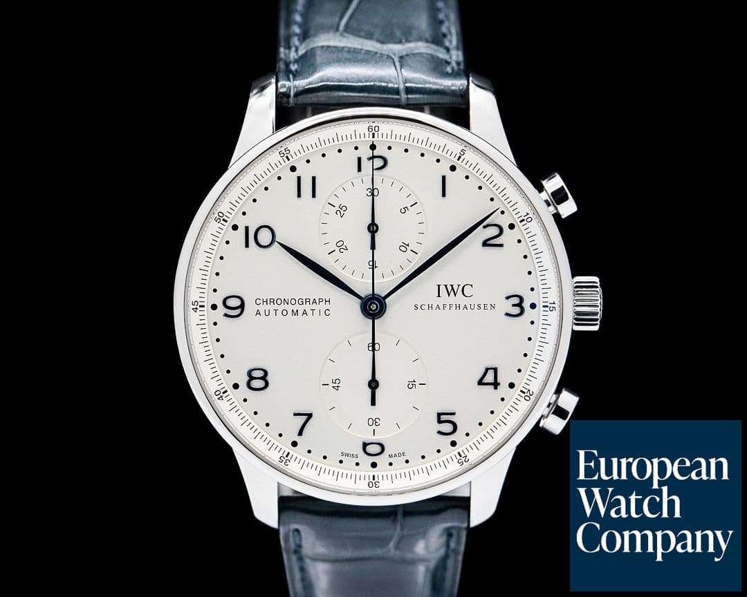 Image of IWC Portugieser Chronograph SS Silver Dial