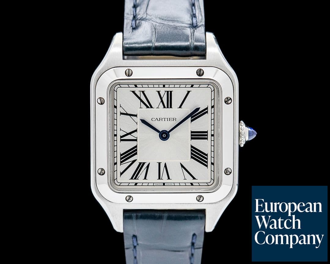 Image of Cartier WSSA0023 Santos-Dumont Small SS Silver Dial