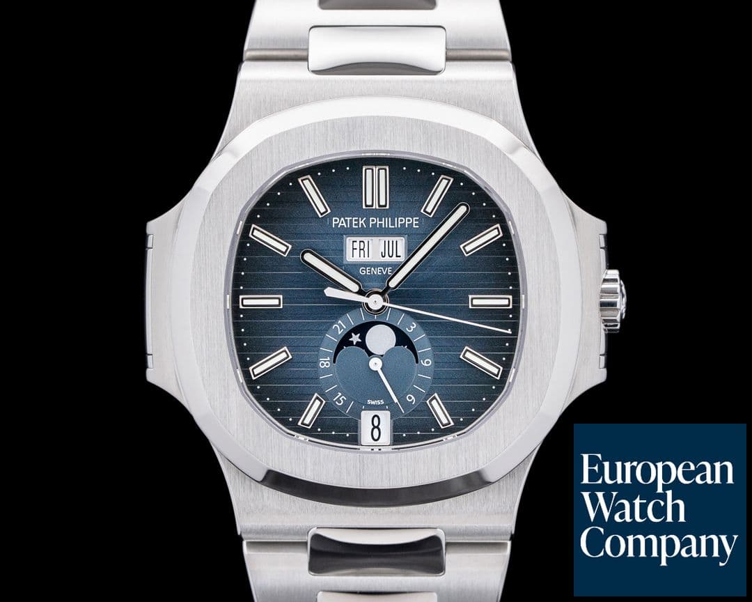 Image of Patek Philippe 5726/1A-014 Nautilus Annual Calendar SS Blue Dial