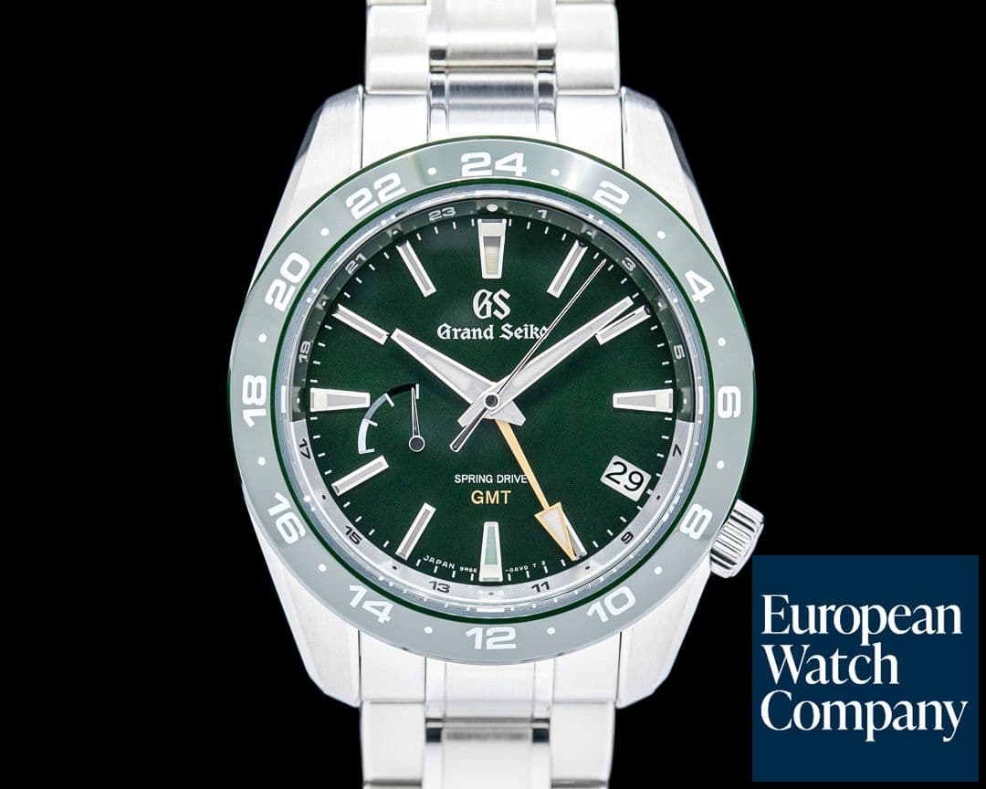Image of Grand Seiko SBGE257G Spring Drive GMT SS Green Dial