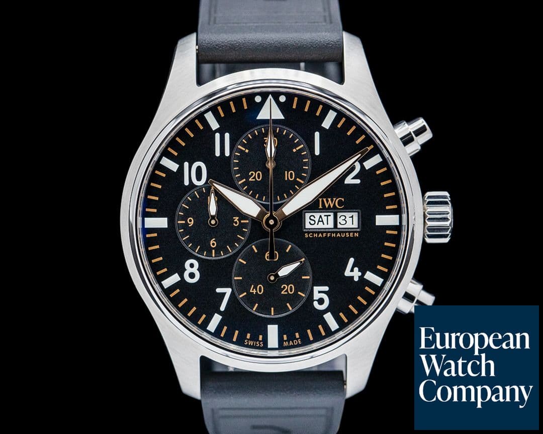 Image of IWC IW378009 Pilot's Watch Chronograph APXGP SS Black Dial