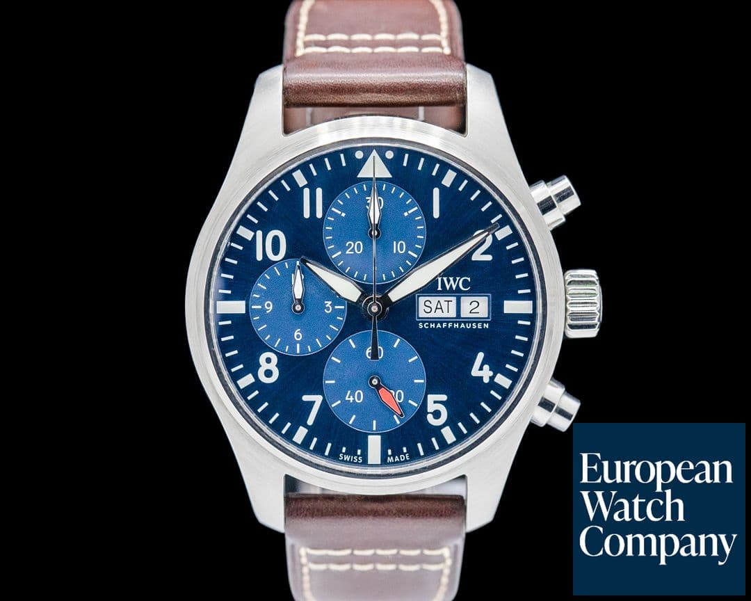 Image of IWC IW388101 Pilot's Watch Chronograph 41MM SS Blue Dial
