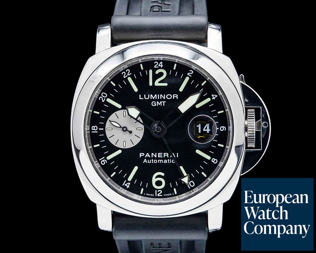 Image of Panerai PAM00088 Luminor GMT SS Black Dial